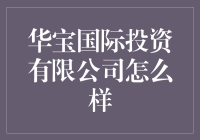 现在投资就选华宝国际？正解在这里！