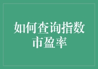 到底该如何快速准确地查询指数市盈率？